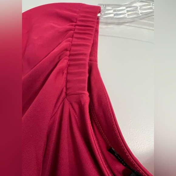 WHBM - Long Sleeve Off The Shoulder Top In Pink - Picture 4 of 11